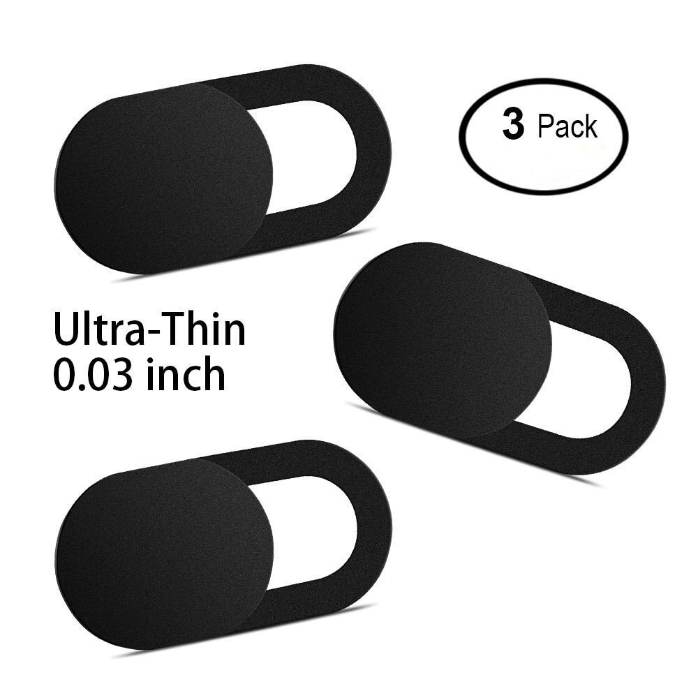 3Pcs Universele Webcam Camera Shutter Cover Voor Iphone Android Dunne Lens Privacy Protector Voor Ipad Pc Mac Notebook Laptop tablet: Black