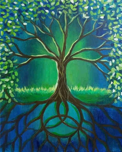 Evershine peinture par numéros arbre dessin art coloriage par numéros paysage peinture à la main ensemble mural: Tailles -1001