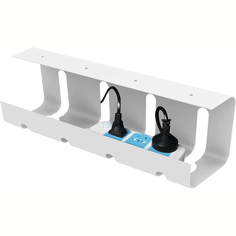 Standing Desk Cable Management Tray under Desk Cable Organizer Network Cable Holder Fixed Wire Bracket Desk Accessories: Red