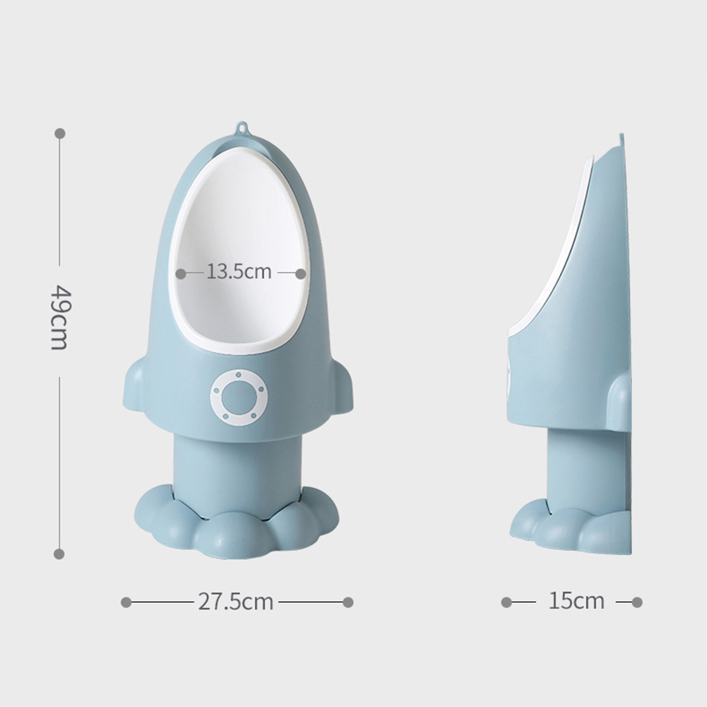 Baby Urinal Rocket Shape Vertical Wall-Mounted Pee Convenient Urinal Cute Boys Potty Standing Toilet Adjustable Kids Boy Urinal