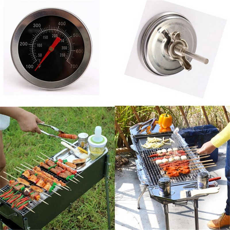 Rvs Bbq Accessoires Grill Vlees Thermometer Dial Temperatuurmeter Gage Koken Eten Probe Keuken Gereedschap