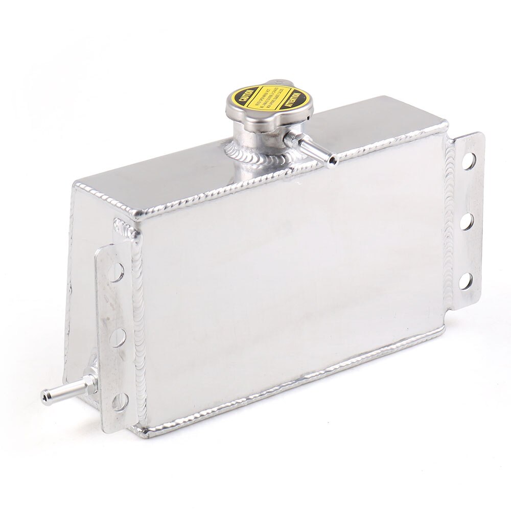 1L Universal Aluminum Coolant Expansion Fill Tank Overflow Reservoir Oil Catch Can Fuel Surge Tank