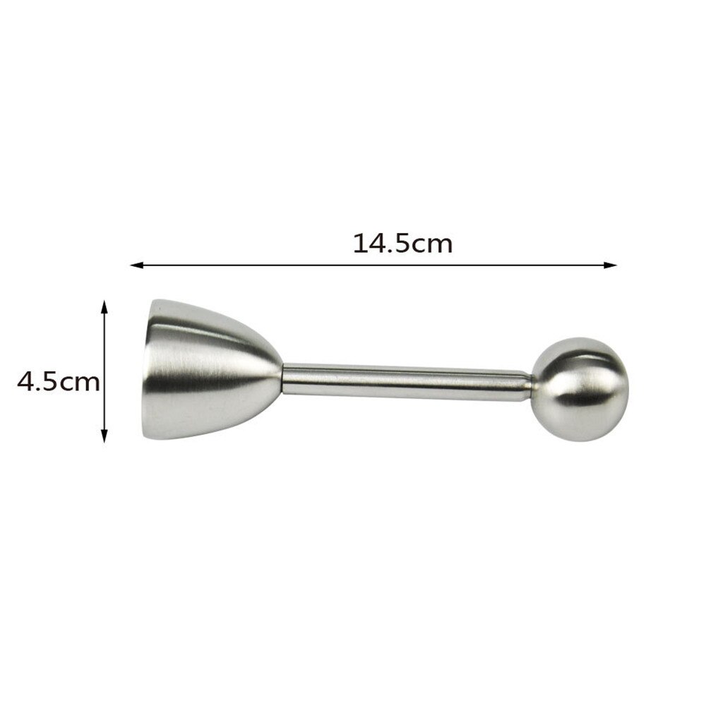 Roestvrijstalen Gekookt Ei Topper Shell Top Cutter Klopper Opener Keuken Tool # T2