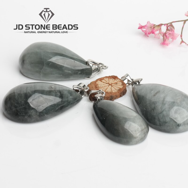 Natural Eagle Eye Stone Shape Pendant Natural Stone Pendant Necklaces For Women and Man: Default Title