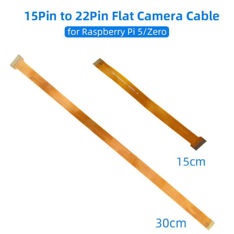 1 Stuks Raspberry Pi 5/Nul Camera Kabel 15 Pin Naar 22 Pin Ffc Flexibele Platte Kabel Voor Rpi 5 Nul 2 W 5mp 8mp Camera Module
