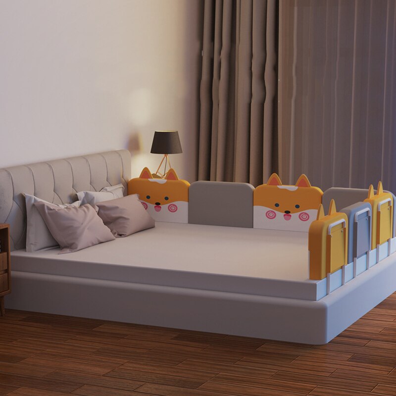 38Cm Hoogte Baby Bed Rail Guard Bumpers Verstelbare Anti-Collision Vangrail Kinderen Bed Hek Bed Algemene Zachte gate Wieg Rail