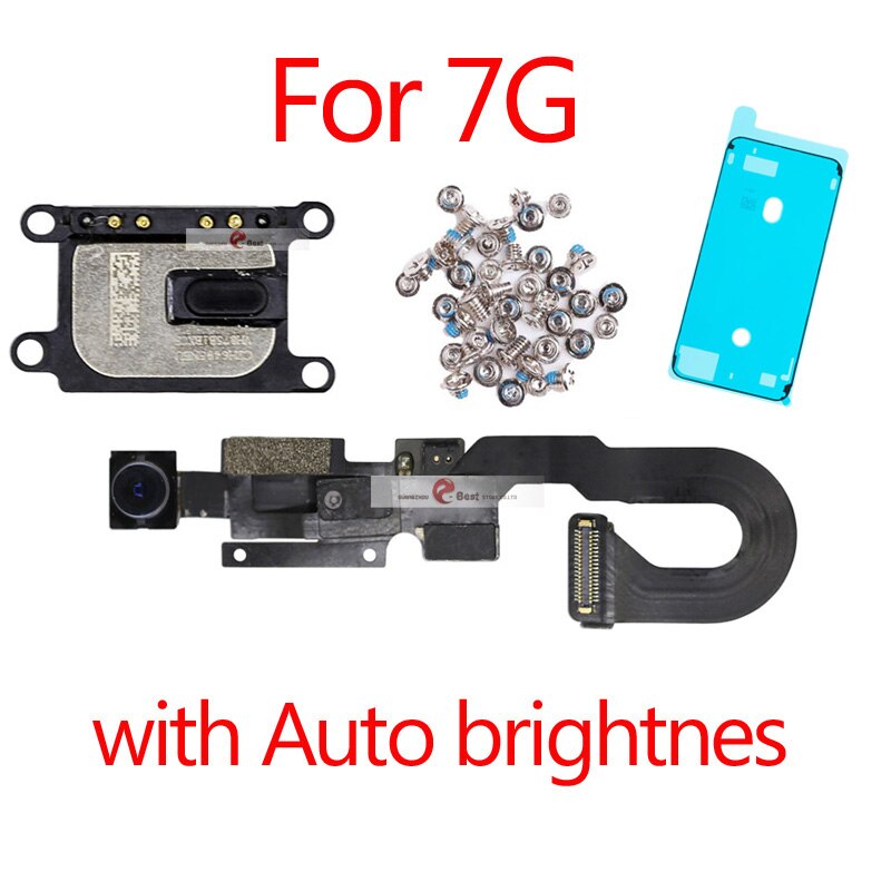 1pcs Proximity Sensor Light Flex Cable For iPhone 7 8 Plus 5.5 Front Camera with screws earpiece Assembly: 7G With  brigh 1set