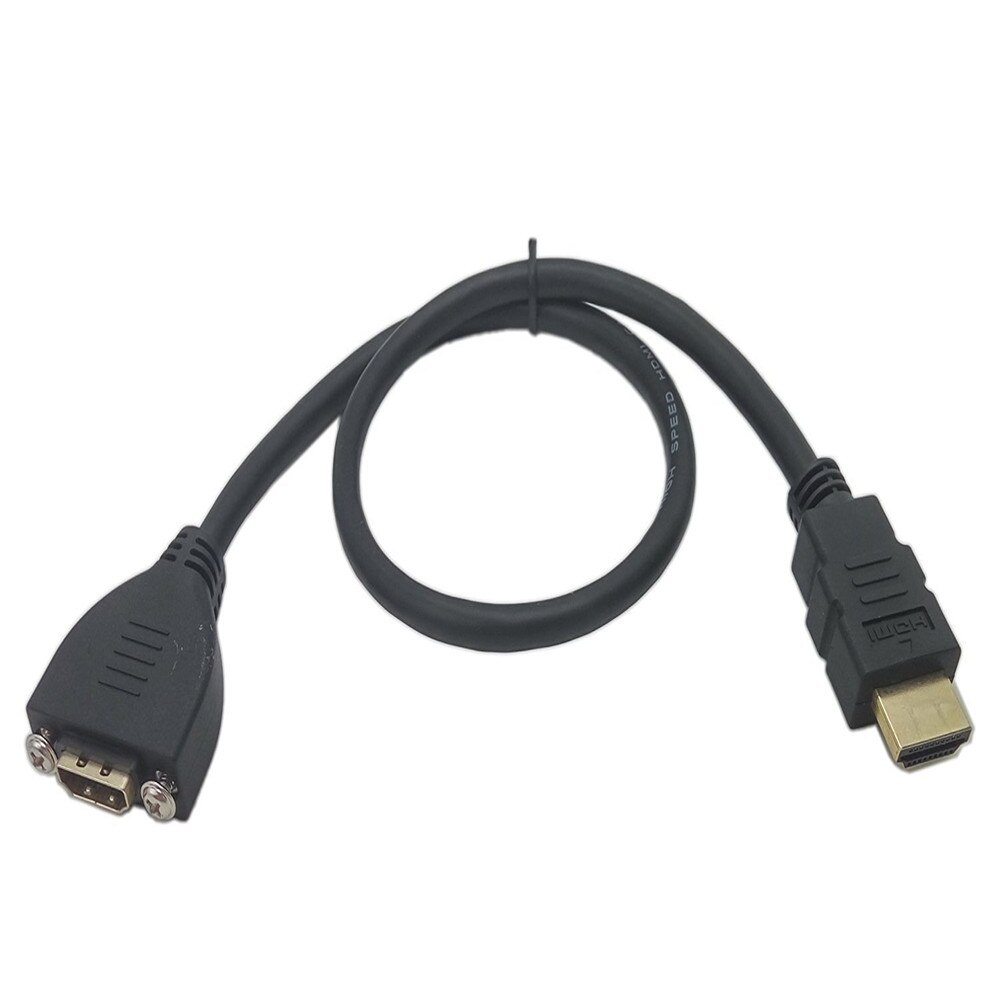 HDMI mini HDMI Micro HDMI Type Male naar HDMI EEN Type Verlengkabel Met Schroef Panel Mount kabel 0.5m 1m 1.5m
