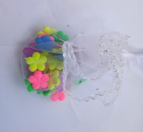 50pcs 26cm diameter gauze bag drawstring pouch wedding birthday Christmas candy bag display bag Round Organza bag: White