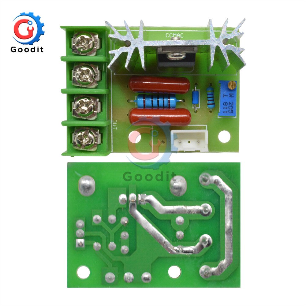 Ac 50v-220v 2000w scr spenningsregulatorer dimmer, motorhastighetsregulator regulator termostat, elektronisk juster stabilisatormodul