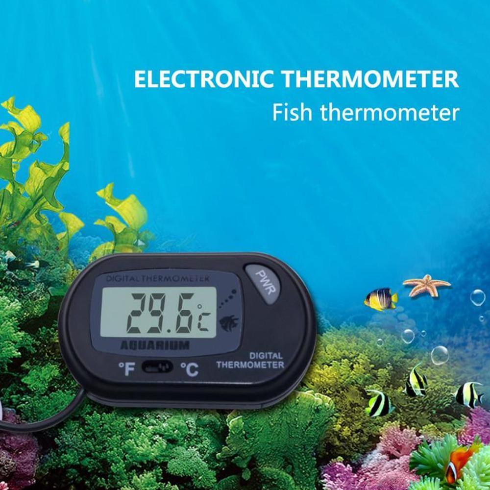 Digital Thermometer Manufacturers Aquarium Fish Tank Celsius Conversion Battery LR44 Temperature Fahrenheit Button L2N4