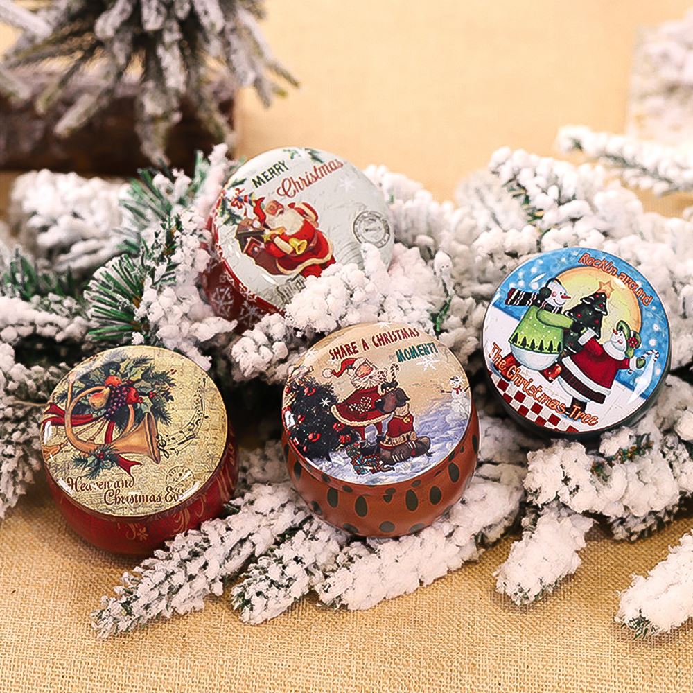 1/2/4pcs Christmas Candle Smokeless Candle Atmosphere Candles Xmas for Home Party Wedding Festival Decor