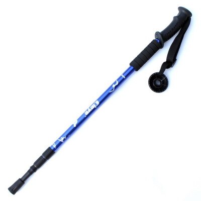 65-135cm Walking Sticks Hiking Poles Adjustable Trekking Poles Telescopic Scandinavian Anti Shock Carbon Al alloy: 1 pc blue