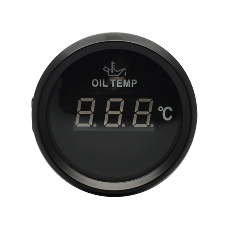 Medidor de temperatura de aceite Digital LCD Universal, 52mm, 50-150 ℃, para barco, camión, 12V, 24V, con retroiluminación roja