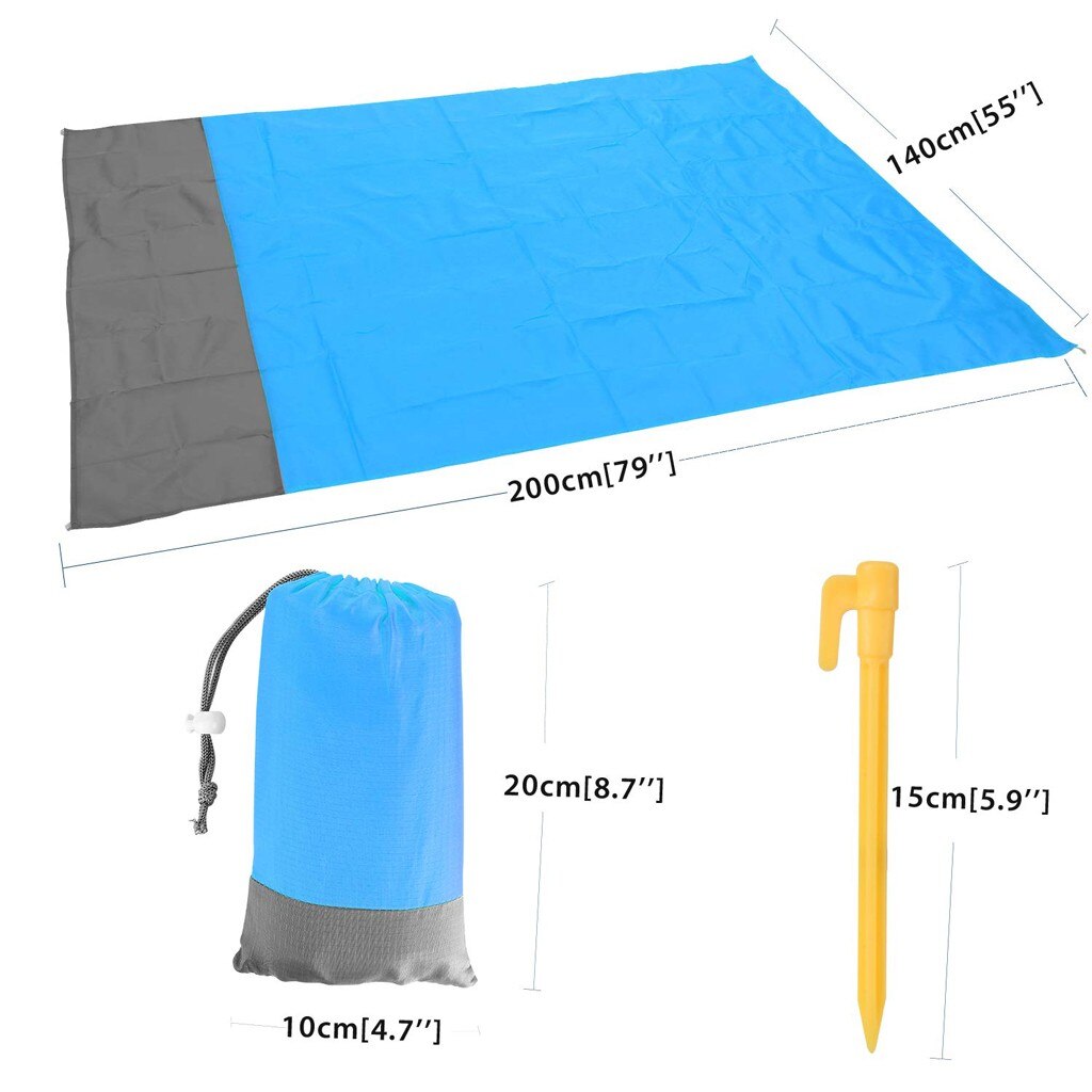 Waterproof Beach Blanket Outdoor Portable Picnic Mat Camping Ground Mat Mattress Camping Camping Bed Folding Sleeping Pad: Default Title