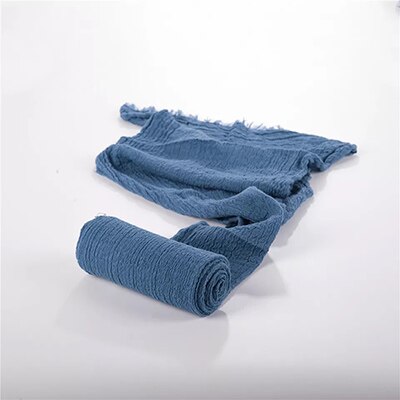 Pasgeboren Fotografie Props Baby Meisje Jongen Fotoshoot Poseren Stretch Wrap Mand Filler bebe foto Deken Accessoires Props: Blauw