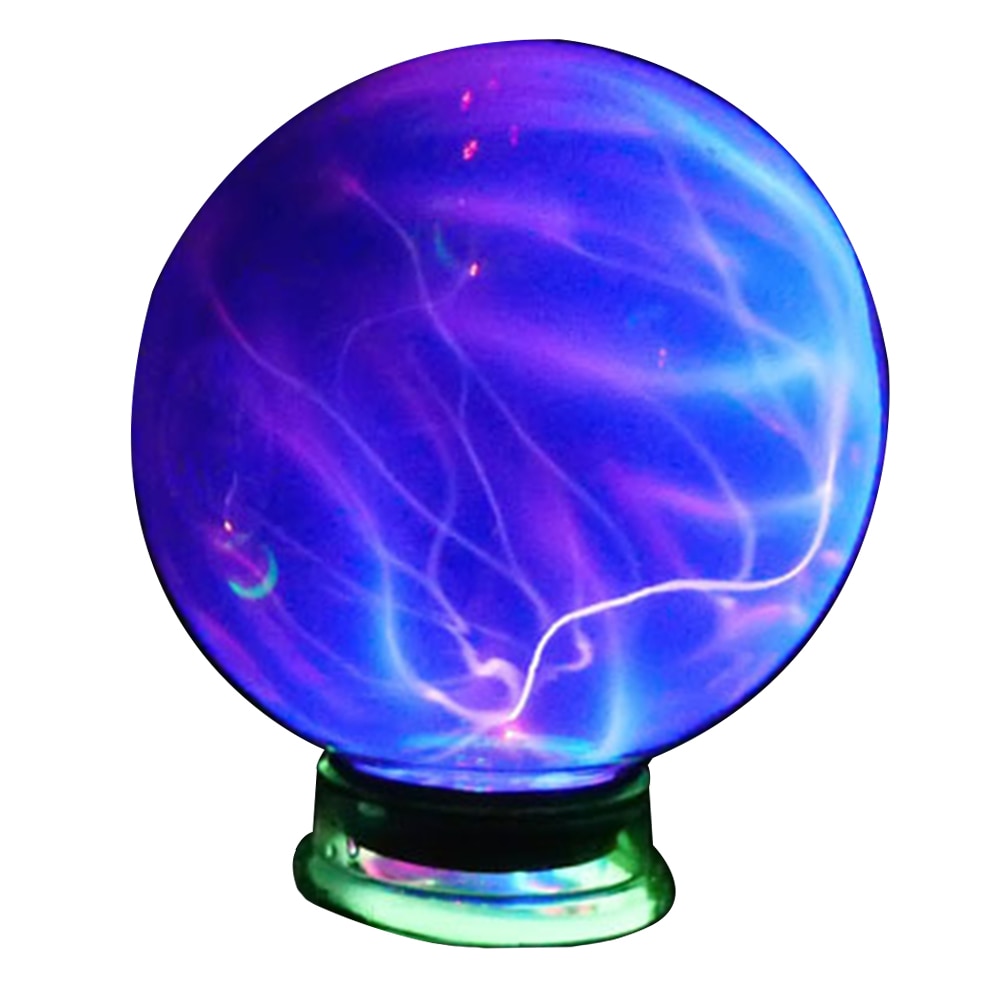 Boule de foudre de boule de Plasma de 4/5/6 pouces boule de verre magique lumière sphérique électrostatique veilleuse nouveauté décoration de maison de