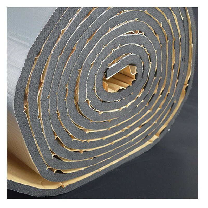 50cm*400cm Car Hood Engine Firewall Heat Mat Deadener Sound Insulation Adhesive Heat Insulation Material For Roof And Glass
