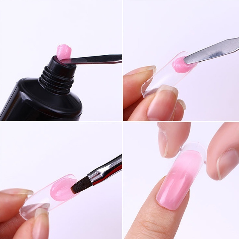 Lápiz de belleza para Nail Art, pluma de acero de doble cabeza y ajuste de pegamento con pluma de pintura de pétalos en forma especial, herramienta de belleza, 1 ud.