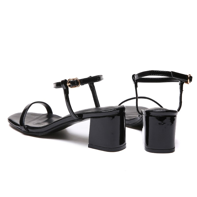 Sommar dam sandaler flip flops med öppen tå tjock klack dam skor europen skor 3 färg  e011