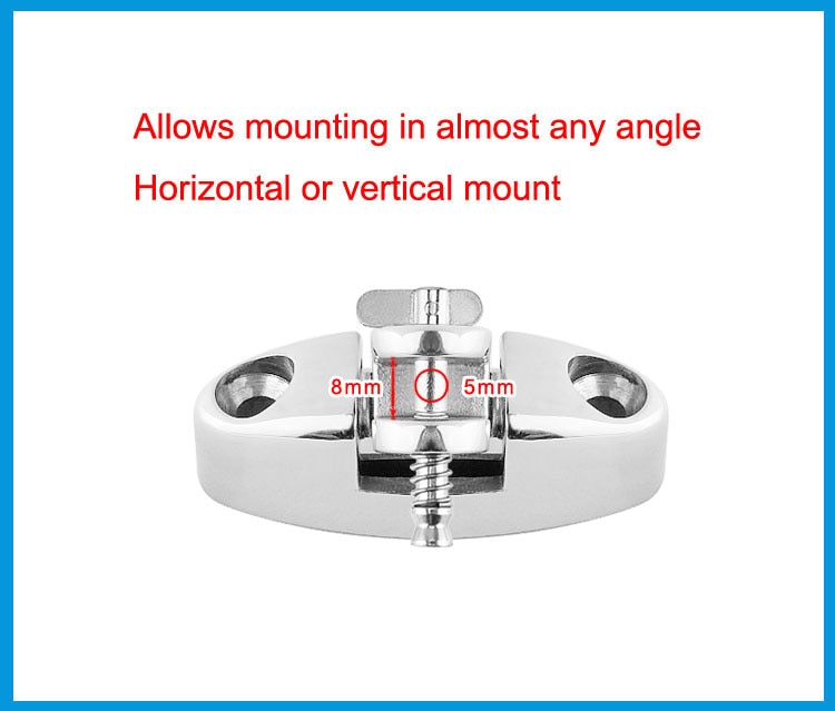 2PCS Stainless Steel 316 Boat Bimini Top Mount Swivel Deck Hinge With Rubber Pad Quick Release Pin Marine Accessories