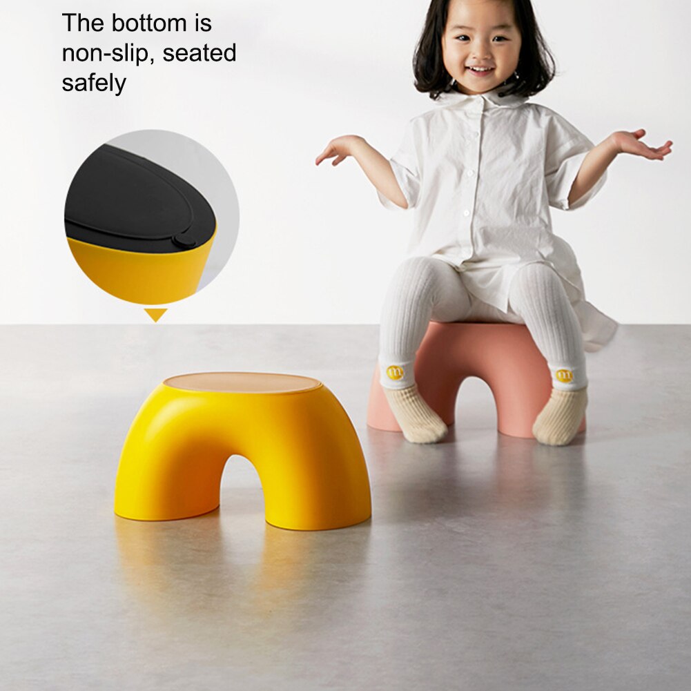 Barn byta skor sovrum lekrum stabilt vardagsrum halkfritt enkel modern bänk liten slitstark hem solid barnpall