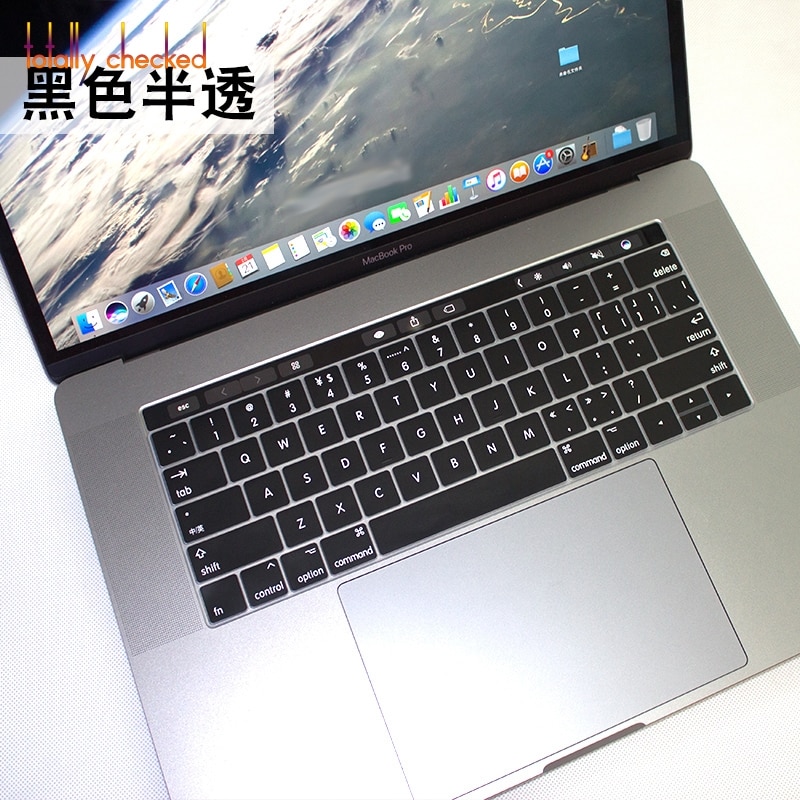 Silicone Skin US English Alphabet Keyboard Cover For Apple MacBook Pro Retina 13" 15" with Touch ID and TouchBar Best