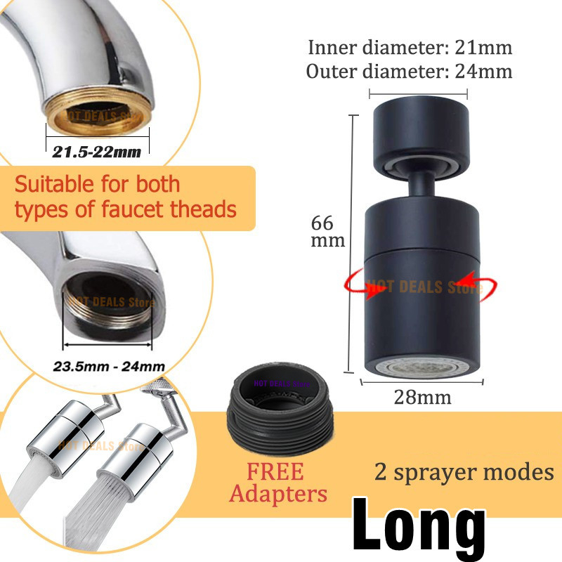 Doppelter Funktions-Anti-Spritzschutz-Bubbler, Küchenarmatur-Belüfter, 360-Grad-Schwenk-Wasserhahn-Diffusor, Badezimmer-Wasserfilter-Düsenmischer: Burgunderrot