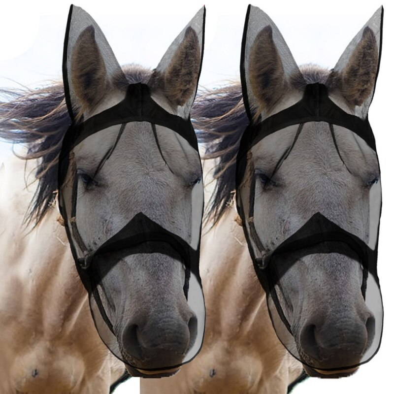 Zwarte paard masker voor volwassenen - Vegaoo