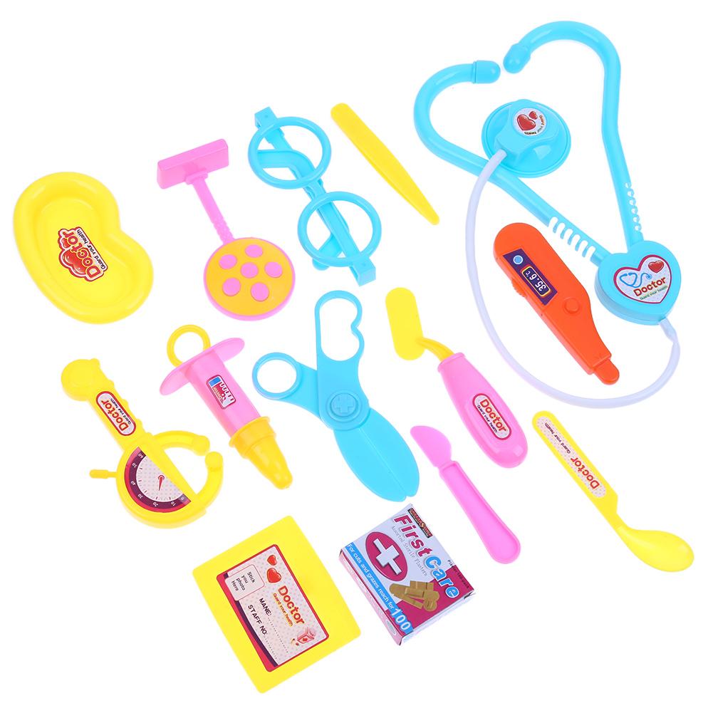 15 Stks/set Kinderen Pretend Play Speelgoed Set Kids Draagbare Arts Verpleegkundige Koffer Medische Kit Play Arts Speelgoed Kinderen Educatieve Rol