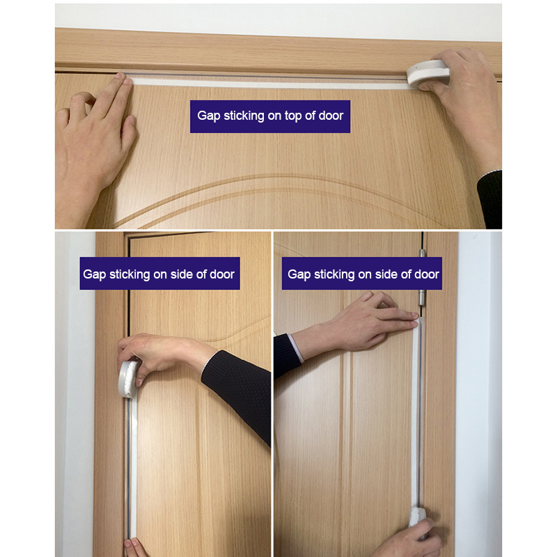 25mm Silicone Self Adhesive Door Seal Strip Weather Stripping Silicone Bottom Door Seal Soundproof Doors and Windows B99