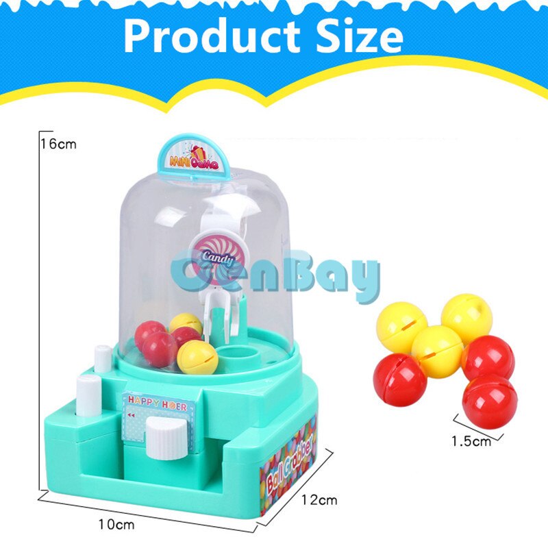 Mini Klaue Arcade Kran Candy Grabber Catcher Kleine Ball Kran Maschine Kinder Handheld Fangen Puppe Ball Grabber für Kinder