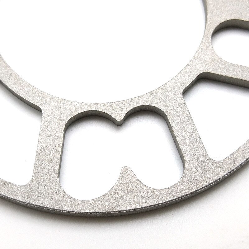 4x Universal 3/5/8/10MM Llanta de Aleación de aluminio prensadas Bohemia adaptador de placa de cuñas 4/5 pendientes de plata