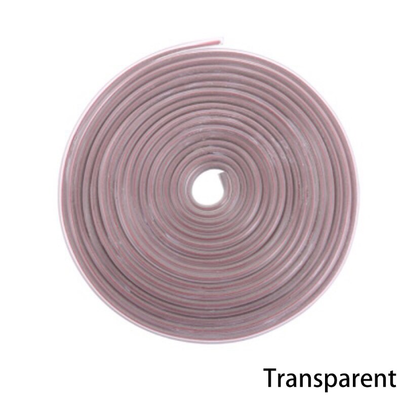 Tiras protectoras para bordes de goma para puerta de coche, molduras de puertas laterales, Protector de arañazos adhesivo para vehículo, 5M: Transparent