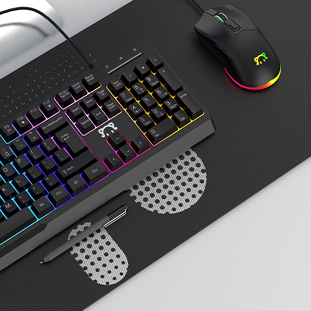 STK090 104 Keys USB Wired RGB Backlight Mechanical Hand Ergonomic Gamer Keyboard Wired Keyboard Mini Bluetooth Keyboard