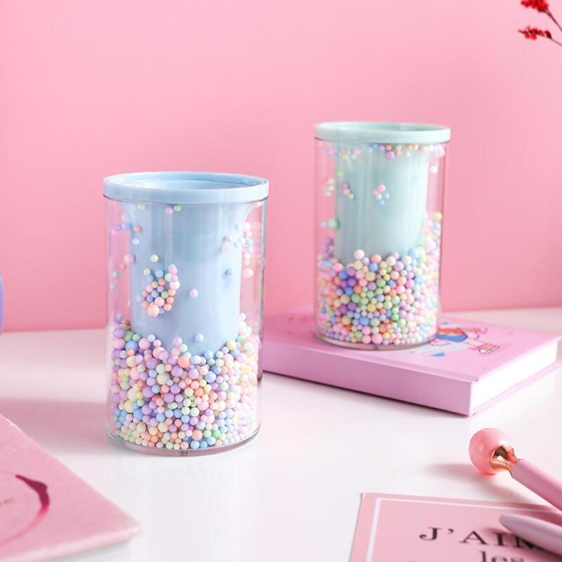 Cute Pen Holder Office Organizer Cosmetic Square Pencil School Pen Supplies Container Stand Office Holders Stationery