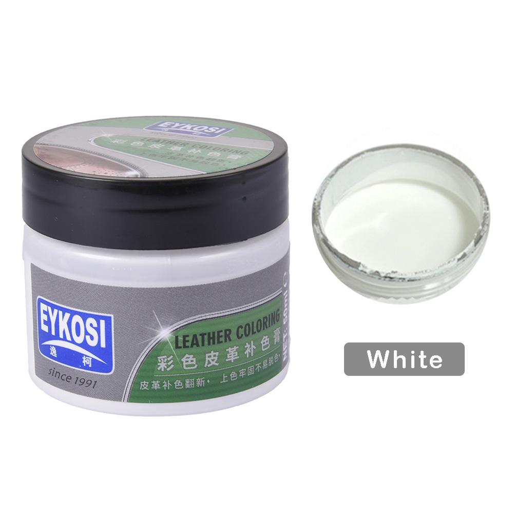 Réparation et réhabilitation de Toner de couleur en cuir de sac d'huile teint par siège de voiture avec 8 outils connexes: White