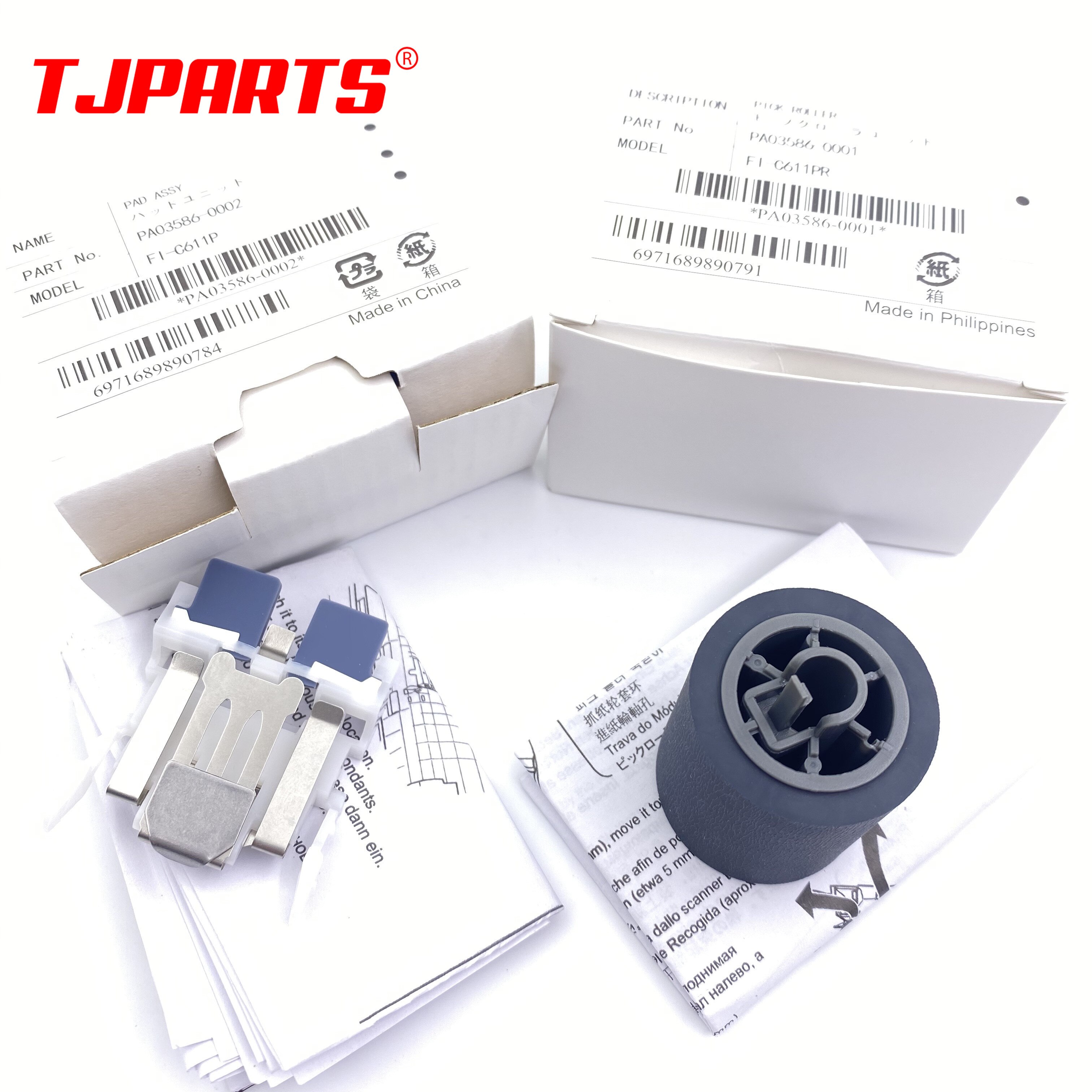 1 X PA03586-0001 PA03586-0002 consommable Pick Roller Pad Assy assemblage ramassage séparation pour Fujitsu S1500 S1500M fi-6110 N1800