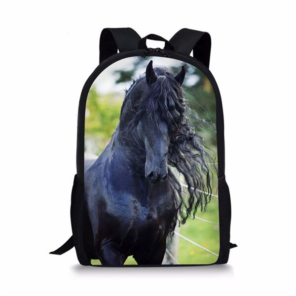 3 stuks/set met een mooi fries paard print patroon schooltas voor jongens tienermeisjes rugzakken kinderen studenten reistas: Cdgx 1509c