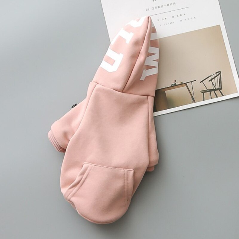 Dog Hoodies Pet Clothing For Dog Clothes Winter French Bulldog Clothes For Dogs Pets Clothing Dogs Coat Jacket Chihuahua Costume: S / Red
