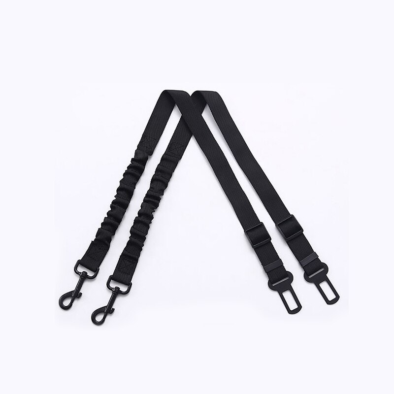 Correas para cinturón de seguridad de coche para perros, accesorio de barra de pestillo 2 en 1 para mascotas grandes y pequeñas, correa de seguridad elástica de viaje para coche, suministros de tipo Universal