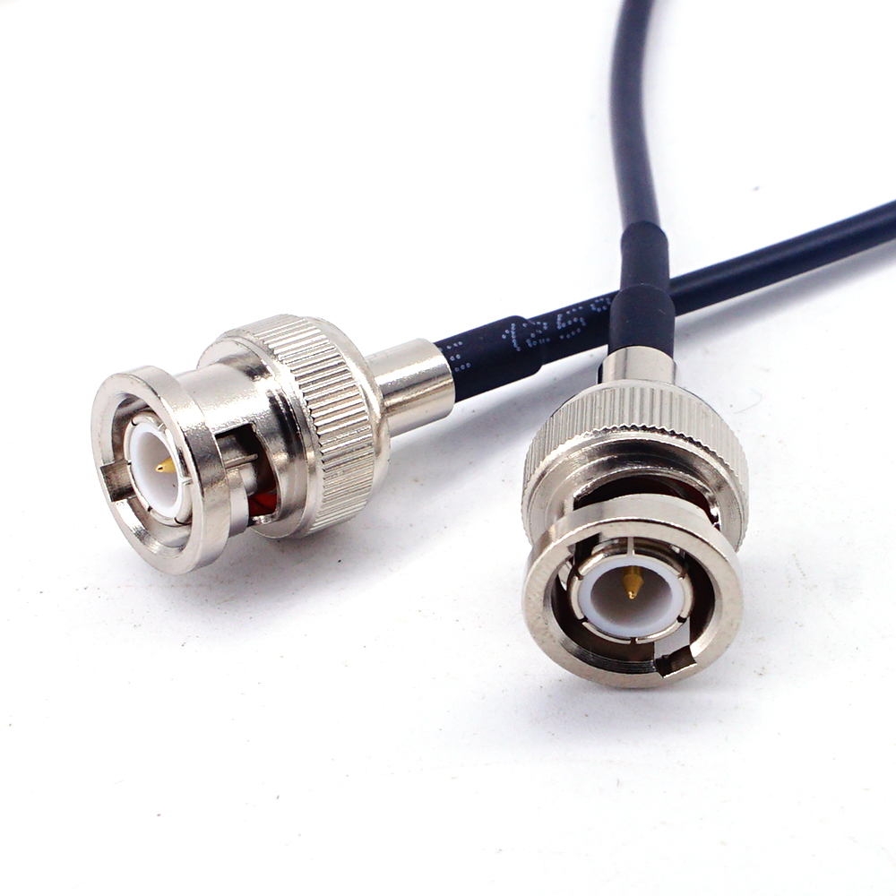 BNC Male To BNC Male Plug Connector Adapter Rf Pigtail Coaxial Rg174 Jumper Coax Extension Cable