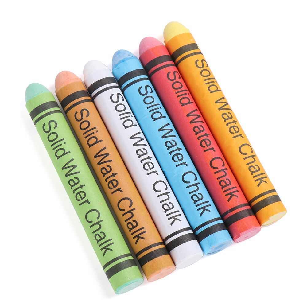 1/2 caixas de cores misturadas giz crianças desenho graffiti quadro negro estacionário escola suprimentos solúvel em água poeira-livre giz marcador caneta
