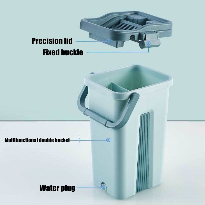 Squeeze Mop with Bucket for Wash Floor Cleaning Home Help Lightning Offers Practical Wet Kitchen Flat Self-Wring Magic Automatic