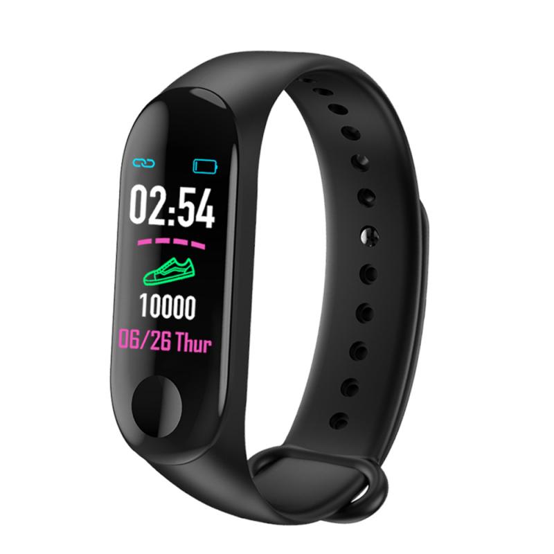 M3 Plus Smart Bluetooth Sports Bracelet Heart Rate Blood Pressure Monitor Fitness Tracker Smart Band: 3