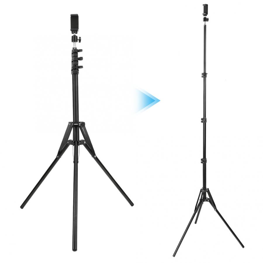 Lightweight Tripod Lamp Stand Reverse Folding for Smartphone SLR DSLR Camera Flash Portable Softbox Flash Holder Bracket