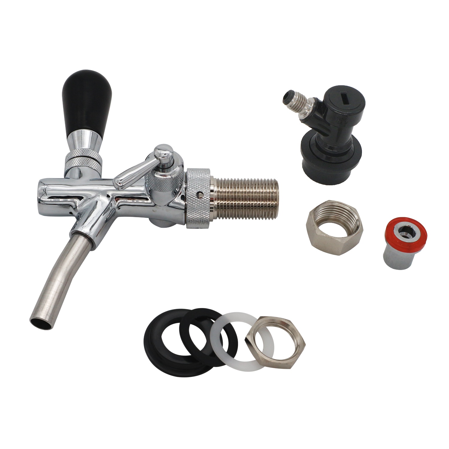 Bier Tap Wasserhahn mit Ball Lock, Einstellbare Fa... – Vicedeal