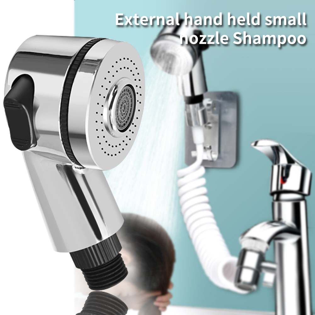 Hjem slange sprøjte hår vask badeværelse armatur brusersystem universal udvidelse tilbehør vandhane splitter vandhane vask
