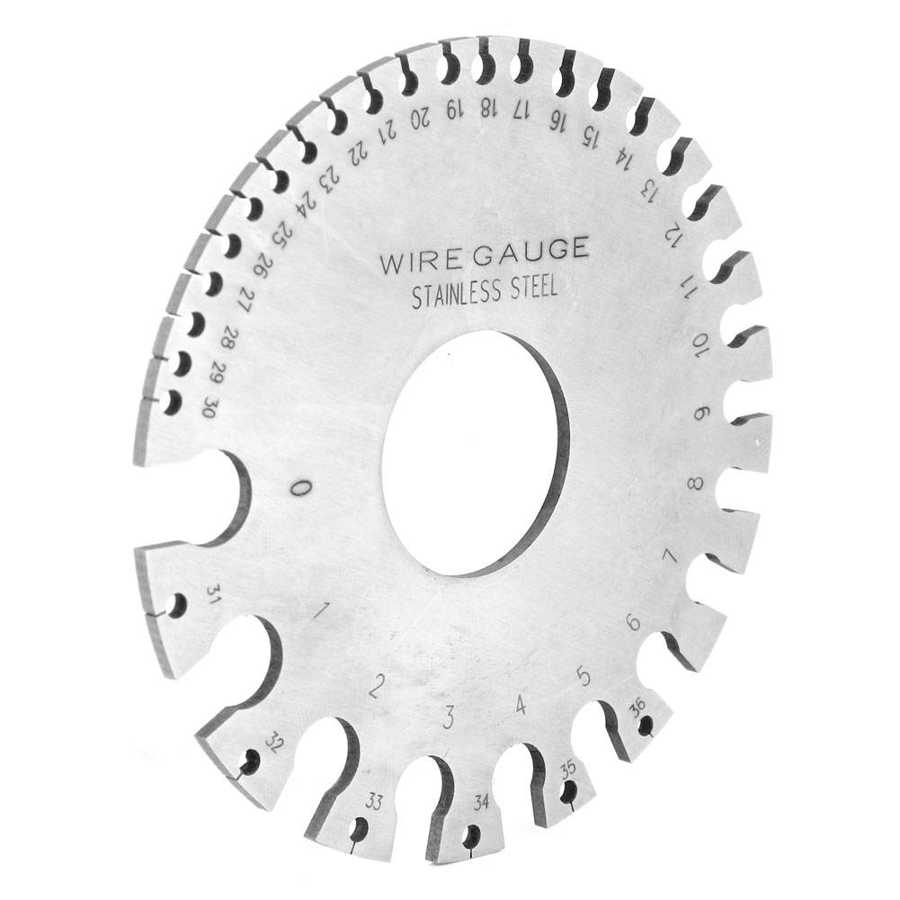 Wire Gauge Metal Round Sided Round Dual Steel Round Wire Gauge Non-Ferrous Easy to read gauge steel iron and uncoated steel