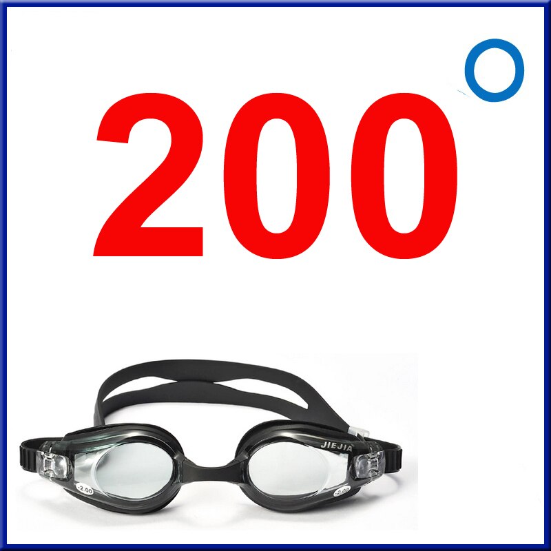 Jiejia Profesional Bijziendheid Zwembril Voor Mannen, Anti-Fog Waterdicht,, Anti Uv, bril Voor Zwemmen Set,: myopia -2.0 OPT1003